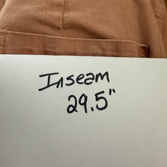 OAT New York Wide Leg Jeans Size 2 26 Dusty Peach High Rise Womens Autumn Denim - Picture 5 of 5